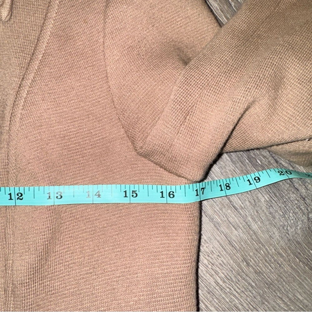 INC International Concepts button zip coat jacket beige gold slim military S - Picture 9 of 11